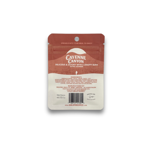 Cayenne Canyon | Powdered Hot Sauce for Backpacking